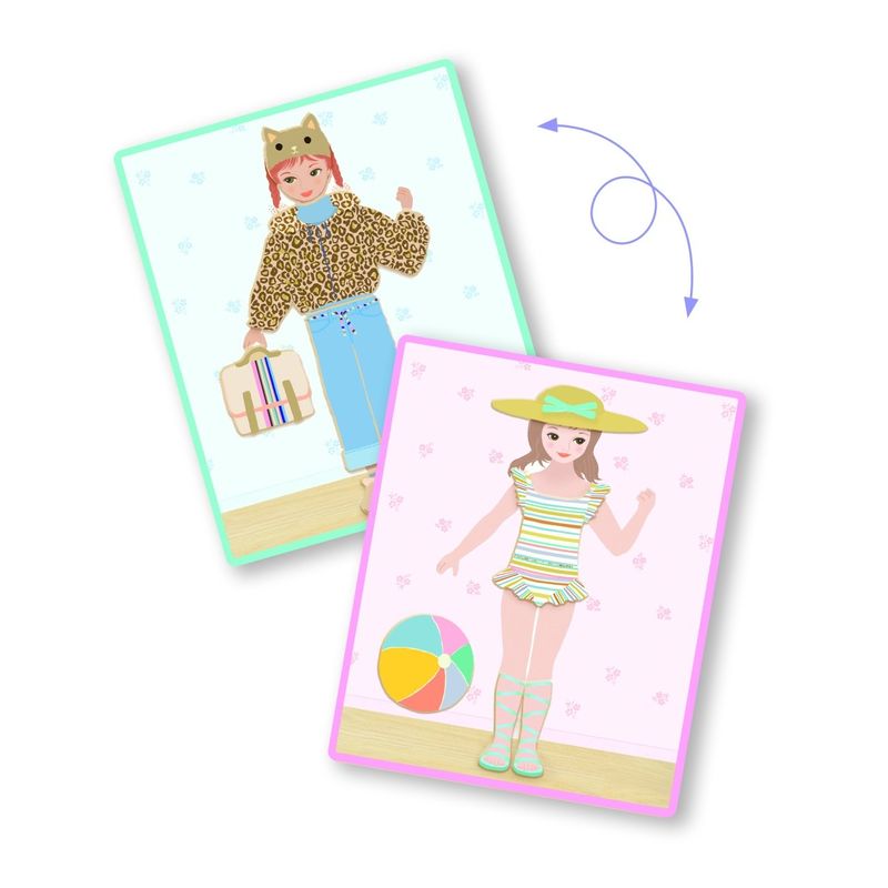 Jucarii, Copii si Bebe - Jucarii si jocuri - Jucarii & jocuri educative - Jocuri si jucarii educative - Joc educativ cu magnet de imbracat personaje, Djeco - Infinity.ro