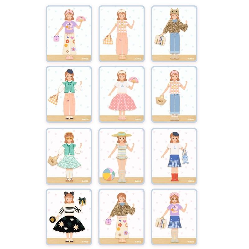 Jucarii, Copii si Bebe - Jucarii si jocuri - Jucarii & jocuri educative - Jocuri si jucarii educative - Joc educativ cu magnet de imbracat personaje, Djeco - Infinity.ro