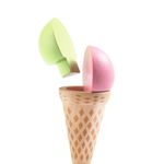 Jucarii, Copii si Bebe - Jucarii si jocuri - Jucarii de rol - Set joaca supermarket - Joc de rol din lemn Gelateria Lina & Lino, Djeco - Infinity.ro