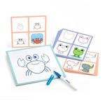 Jucarii, Copii si Bebe - Jucarii si jocuri - Jucarii & jocuri educative - Seturi pictura si desen - Joc Eduludo Deseneaza pas cu pas Babies & Co, Djeco - Infinity.ro