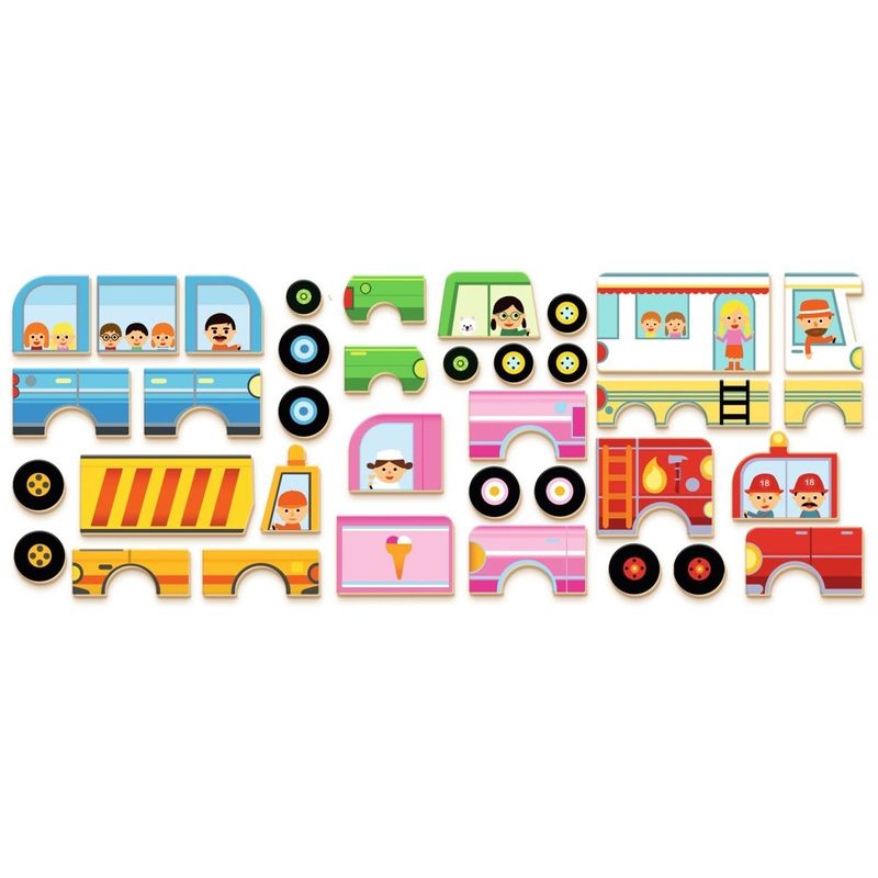 Jucarii, Copii si Bebe - Jucarii si jocuri - Vehicule si jucarii cu telecomanda - Masinute - Joc magnetic cu Vehicule, Djeco - Infinity.ro