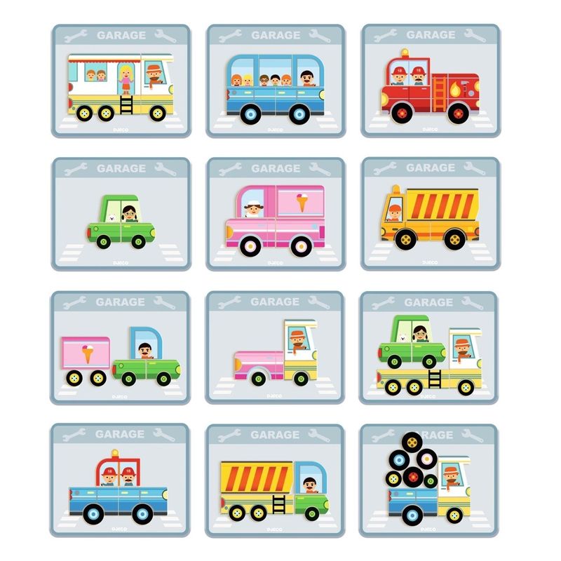 Jucarii, Copii si Bebe - Jucarii si jocuri - Vehicule si jucarii cu telecomanda - Masinute - Joc magnetic cu Vehicule, Djeco - Infinity.ro