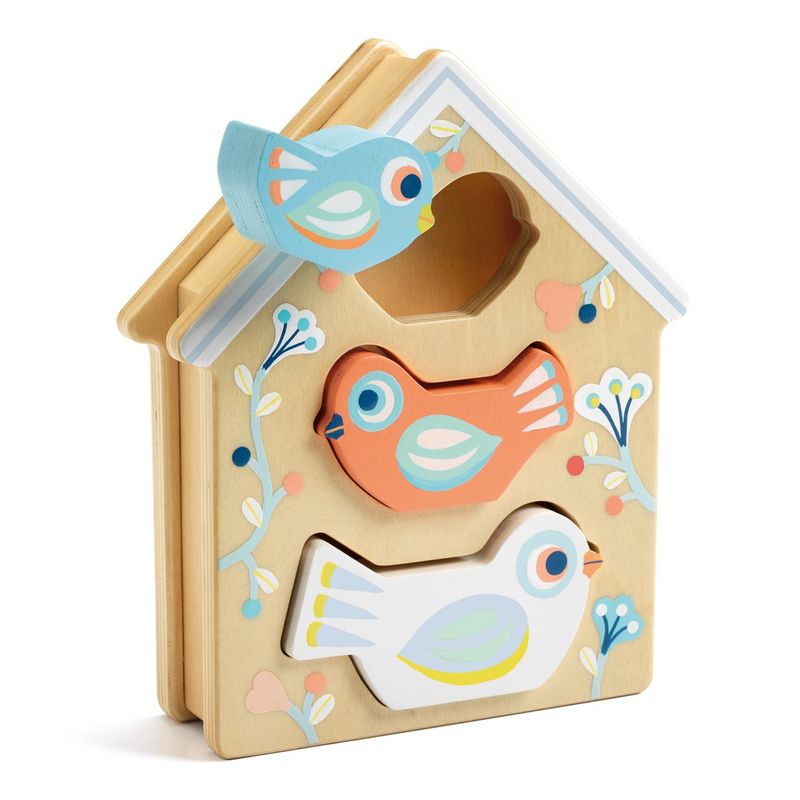 Jucarii, Copii si Bebe - Jucarii si jocuri - Jucarii bebelusi - Jucarii interactive bebelusi - Jucarie din lemn BabyBirdi, Djeco - Infinity.ro