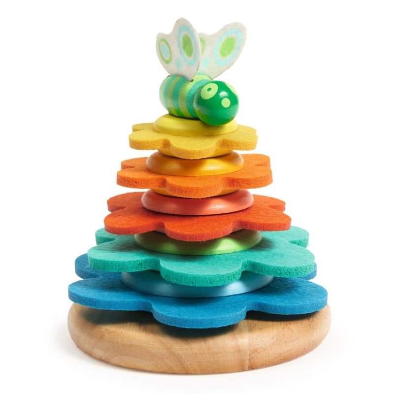 Jucarii, Copii si Bebe - Jucarii si jocuri - Jucarii bebelusi - Jucarii interactive bebelusi - Jucarie bebe Turn flori si fluture, Djeco - Infinity.ro