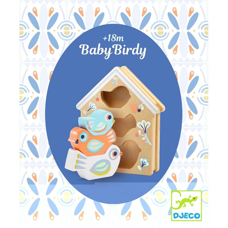 Jucarii, Copii si Bebe - Jucarii si jocuri - Jucarii bebelusi - Jucarii interactive bebelusi - Jucarie din lemn BabyBirdi, Djeco - Infinity.ro