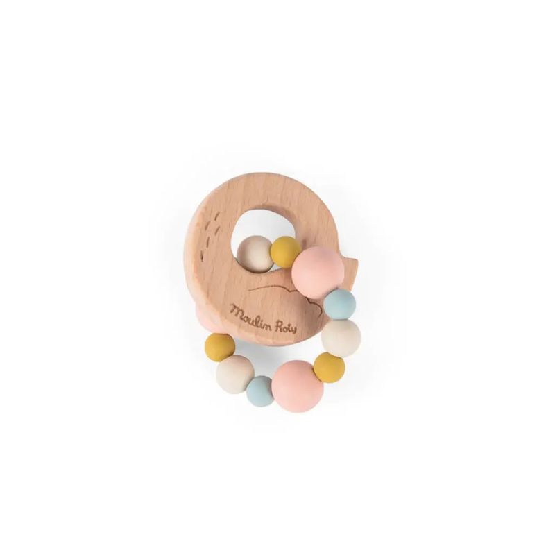 Jucarii, Copii si Bebe - Jucarii si jocuri - Jucarii bebelusi - Jucarii pentru dentitie - Jucarie bebe Inel de dentitie Lebada, Moulin Roty - Infinity.ro