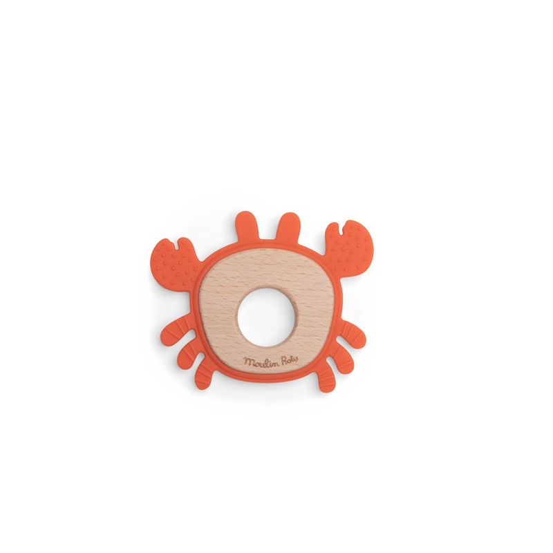 Jucarii, Copii si Bebe - Jucarii si jocuri - Jucarii bebelusi - Jucarii pentru dentitie - Jucarie bebe Inel de dentitie Crab, Moulin Roty - Infinity.ro