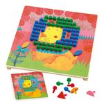 Jucarii, Copii si Bebe - Jucarii si jocuri - Jucarii & jocuri educative - Seturi de artizanat - Jucarie educativa Mozaic animo, Djeco - Infinity.ro