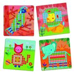 Jucarii, Copii si Bebe - Jucarii si jocuri - Jucarii & jocuri educative - Seturi de artizanat - Jucarie educativa Mozaic animo, Djeco - Infinity.ro