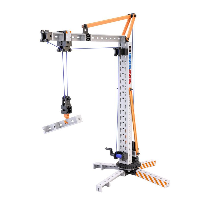 Jucarii, Copii si Bebe - Jucarii si jocuri - Jucarii & jocuri educative - Jocuri si jucarii educative - Kit STEM Macara de asamblat si manevrat, Fischertechnik - Infinity.ro