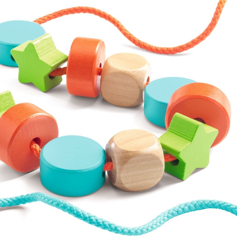 Jucarii, Copii si Bebe - Jucarii si jocuri - Jucarii & jocuri educative - Seturi de artizanat - Margele de insirat din lemn, Djeco - Infinity.ro