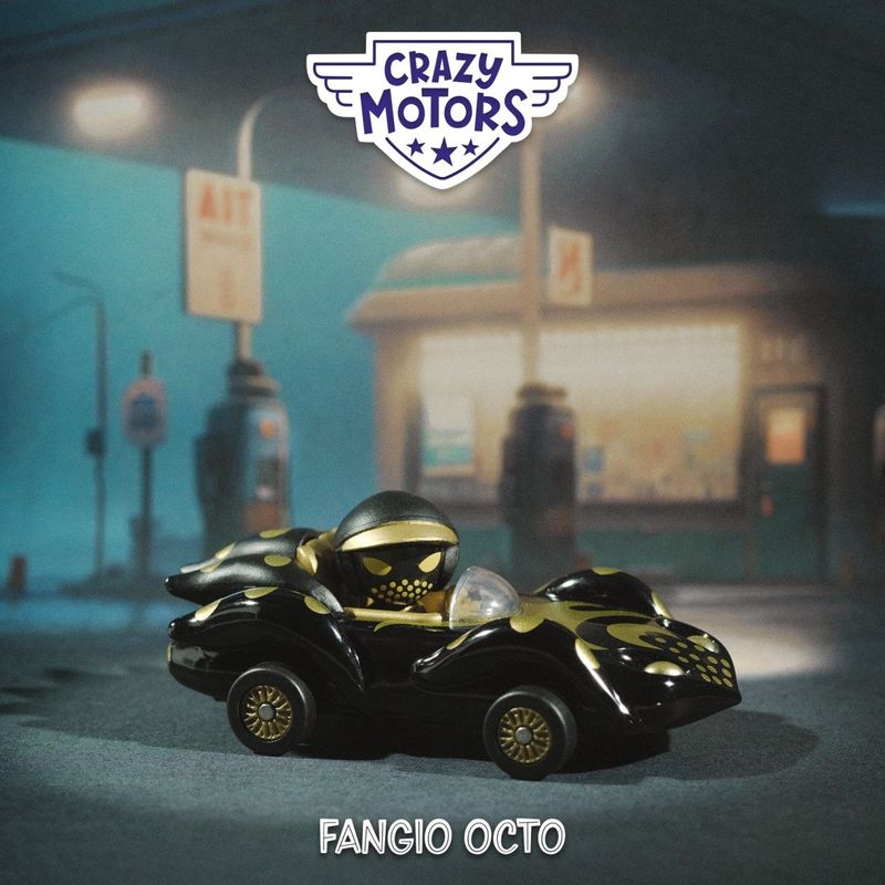 Jucarii, Copii si Bebe - Jucarii si jocuri - Vehicule si jucarii cu telecomanda - Masinute - Masina de curse Fangio Octo Colectia Crazy Motors, Djeco - Infinity.ro