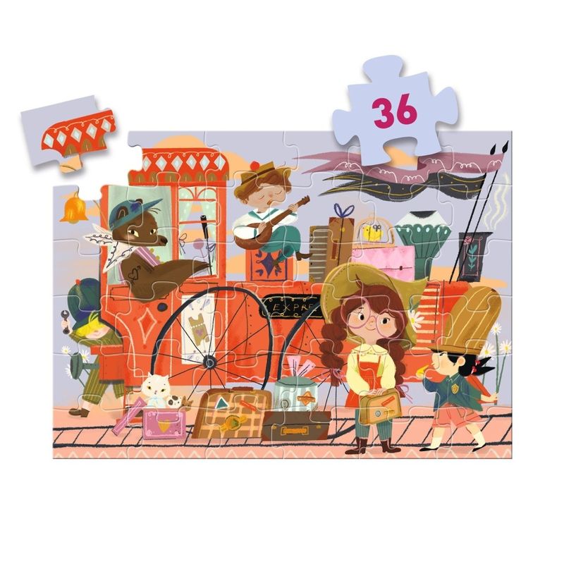 Jucarii, Copii si Bebe - Jucarii si jocuri - Jocuri si puzzle - Puzzle - Puzzle Calatoria Miei, Djeco - Infinity.ro