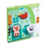 Jucarii, Copii si Bebe - Jucarii si jocuri - Jocuri si puzzle - Puzzle - Puzzle din lemn cu baza din fetru, Djeco - Infinity.ro