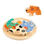 Jucarii, Copii si Bebe - Jucarii si jocuri - Jocuri si puzzle - Puzzle - Puzzle din lemn Rondo Dog, Djeco - Infinity.ro