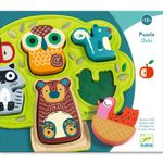 Jucarii, Copii si Bebe - Jucarii si jocuri - Jocuri si puzzle - Puzzle - Puzzle din lemn si fetru Oski, Djeco - Infinity.ro
