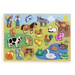 Jucarii, Copii si Bebe - Jucarii si jocuri - Jocuri si puzzle - Puzzle - Puzzle din lemn Ferma, Djeco - Infinity.ro