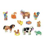 Jucarii, Copii si Bebe - Jucarii si jocuri - Jocuri si puzzle - Puzzle - Puzzle din lemn Ferma, Djeco - Infinity.ro
