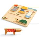 Jucarii, Copii si Bebe - Jucarii si jocuri - Jocuri si puzzle - Puzzle - Puzzle din lemn Animale de companie, Djeco - Infinity.ro