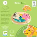 Jucarii, Copii si Bebe - Jucarii si jocuri - Jocuri si puzzle - Puzzle - Puzzle din lemn Rondo Leo, Djeco - Infinity.ro