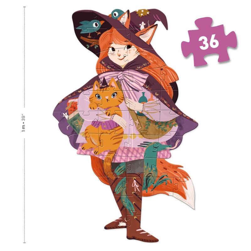 Jucarii, Copii si Bebe - Jucarii si jocuri - Jocuri si puzzle - Puzzle - Puzzle gigant Vrajitoarea Lily, Djeco - Infinity.ro