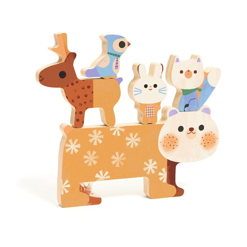 Jucarii, Copii si Bebe - Jucarii si jocuri - Jocuri si puzzle - Puzzle - Puzzle lemn animale simpatice, Djeco - Infinity.ro