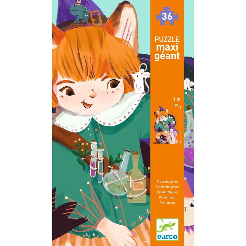 Jucarii, Copii si Bebe - Jucarii si jocuri - Jocuri si puzzle - Puzzle - Puzzle gigant Magicianul Pio, Djeco - Infinity.ro
