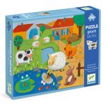 Jucarii, Copii si Bebe - Jucarii si jocuri - Jocuri si puzzle - Puzzle - Puzzle gigant tactil Ferma, Djeco - Infinity.ro