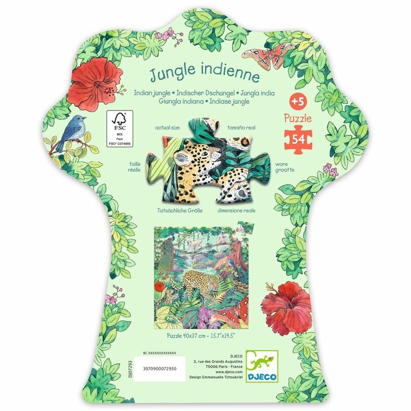 Jucarii, Copii si Bebe - Jucarii si jocuri - Jocuri si puzzle - Puzzle - Puzzle Jungla Indiana, Djeco - Infinity.ro