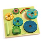 Jucarii, Copii si Bebe - Jucarii si jocuri - Jocuri si puzzle - Puzzle - Puzzle si joc din lemn de stivuit, Djeco - Infinity.ro