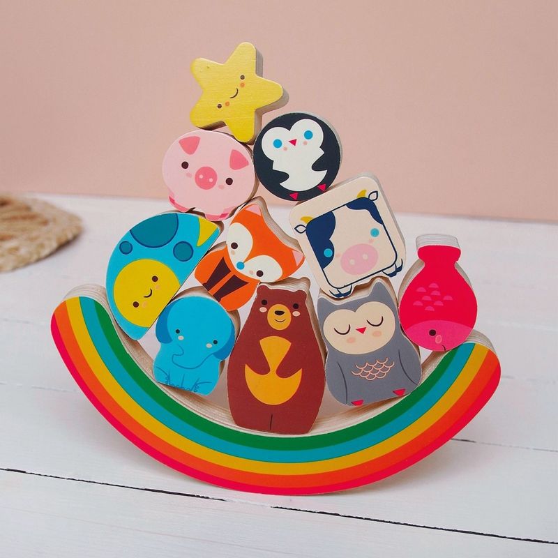 Jucarii, Copii si Bebe - Jucarii si jocuri - Jocuri si puzzle - Puzzle - Puzzle si joc de echilibru Curcubeu, Djeco - Infinity.ro