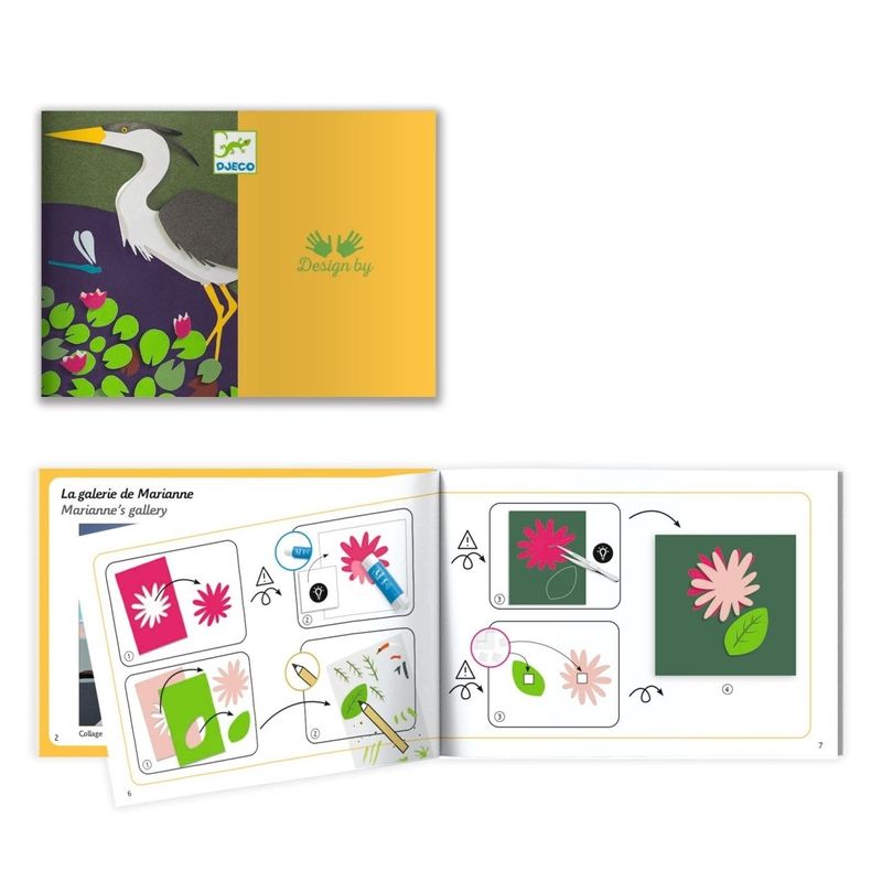 Jucarii, Copii si Bebe - Jucarii si jocuri - Jucarii & jocuri educative - Seturi de artizanat - Set creativ 3D din hartie, Djeco - Infinity.ro