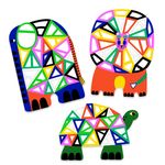 Jucarii, Copii si Bebe - Jucarii si jocuri - Jucarii & jocuri educative - Seturi de artizanat - Set creativ mozaic Animale, Djeco - Infinity.ro