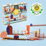 Jucarii, Copii si Bebe - Jucarii si jocuri - Seturi de constructie si cuburi - Seturi de constructie - Set de constructie trasee Zig & Go Junior, Djeco - Infinity.ro