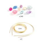 Jucarii, Copii si Bebe - Jucarii si jocuri - Jucarii & jocuri educative - Seturi de artizanat - Set creativ diademe printese, Djeco - Infinity.ro