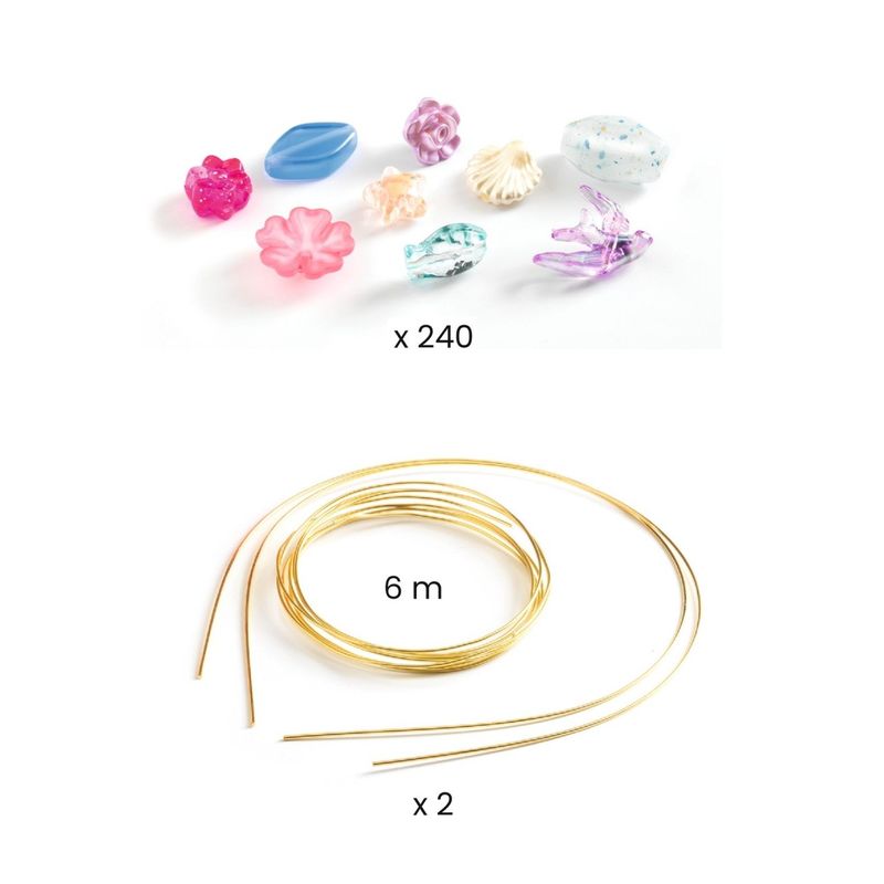 Jucarii, Copii si Bebe - Jucarii si jocuri - Jucarii & jocuri educative - Seturi de artizanat - Set creativ diademe printese, Djeco - Infinity.ro