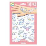 Ingrijire personala si Cosmetice - Ingrijire personala - Ingrijire corp - Tatuaje temporare - Tatuaje Unicorni, Djeco - Infinity.ro