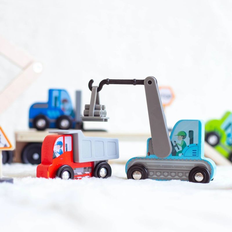 Jucarii, Copii si Bebe - Jucarii si jocuri - Vehicule si jucarii cu telecomanda - Utilaje constructie de jucarie - Set de vehicule pentru constructii, UMU Toys - Infinity.ro