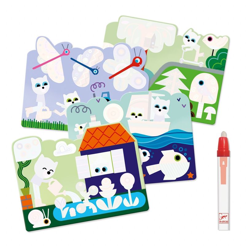Jucarii, Copii si Bebe - Jucarii si jocuri - Jucarii & jocuri educative - Seturi pictura si desen - Set pictura cu apa In gradina, Djeco - Infinity.ro