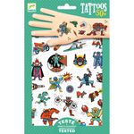 Ingrijire personala si Cosmetice - Ingrijire personala - Ingrijire corp - Tatuaje temporare - Tatuaje Supereroi, Djeco - Infinity.ro