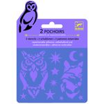 Jucarii, Copii si Bebe - Jucarii si jocuri - Jucarii & jocuri educative - Seturi pictura si desen - Set sabloane Noapte, Djeco - Infinity.ro