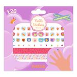 Jucarii, Copii si Bebe - Jucarii si jocuri - Jucarii de rol - Frumusete, bijuterii si accesorii fetite - Stickere pentru unghii model Happy Birthday, Djeco - Infinity.ro