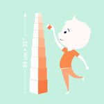 Jucarii, Copii si Bebe - Jucarii si jocuri - Seturi de constructie si cuburi - Cuburi si caramizi - Turn de construit Animale, Djeco - Infinity.ro