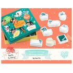 Jucarii, Copii si Bebe - Jucarii si jocuri - Jucarii & jocuri educative - Seturi de artizanat - Set stampile mesaje Lam, Djeco - Infinity.ro