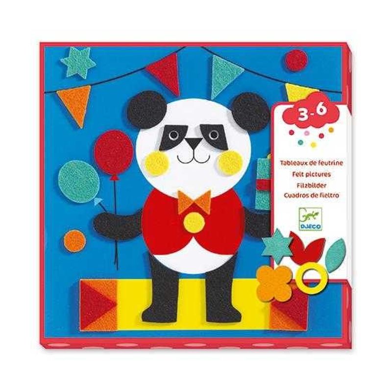 Jucarii, Copii si Bebe - Jucarii si jocuri - Jucarii & jocuri educative - Seturi de artizanat - Tablouri cu fetru Animale, Djeco - Infinity.ro