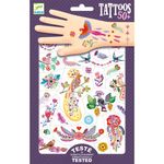 Ingrijire personala si Cosmetice - Ingrijire personala - Ingrijire corp - Tatuaje temporare - Tatuaje Pasari multicolore, Djeco - Infinity.ro