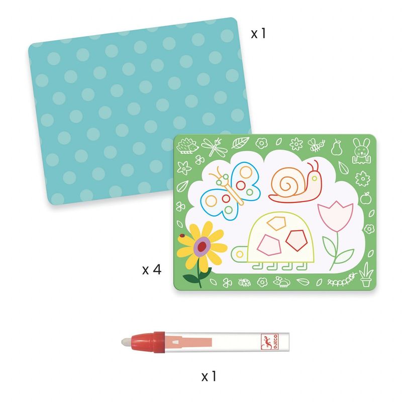 Jucarii, Copii si Bebe - Jucarii si jocuri - Jucarii & jocuri educative - Seturi pictura si desen - Set pictura cu apa Primele desene, Djeco - Infinity.ro