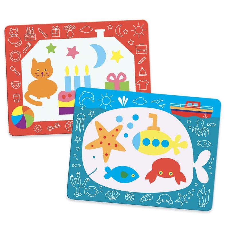 Jucarii, Copii si Bebe - Jucarii si jocuri - Jucarii & jocuri educative - Seturi pictura si desen - Set pictura cu apa Primele desene, Djeco - Infinity.ro