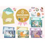 Casa si Gradina - Decoratiuni - Decoratiuni petrecere - Accesorii pentru petrecere - Set de invitatii Animale fantastice, Djeco - Infinity.ro