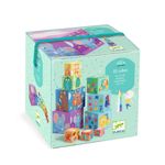 Jucarii, Copii si Bebe - Jucarii si jocuri - Seturi de constructie si cuburi - Cuburi si caramizi - Turn de construit Curcubeu, Djeco - Infinity.ro